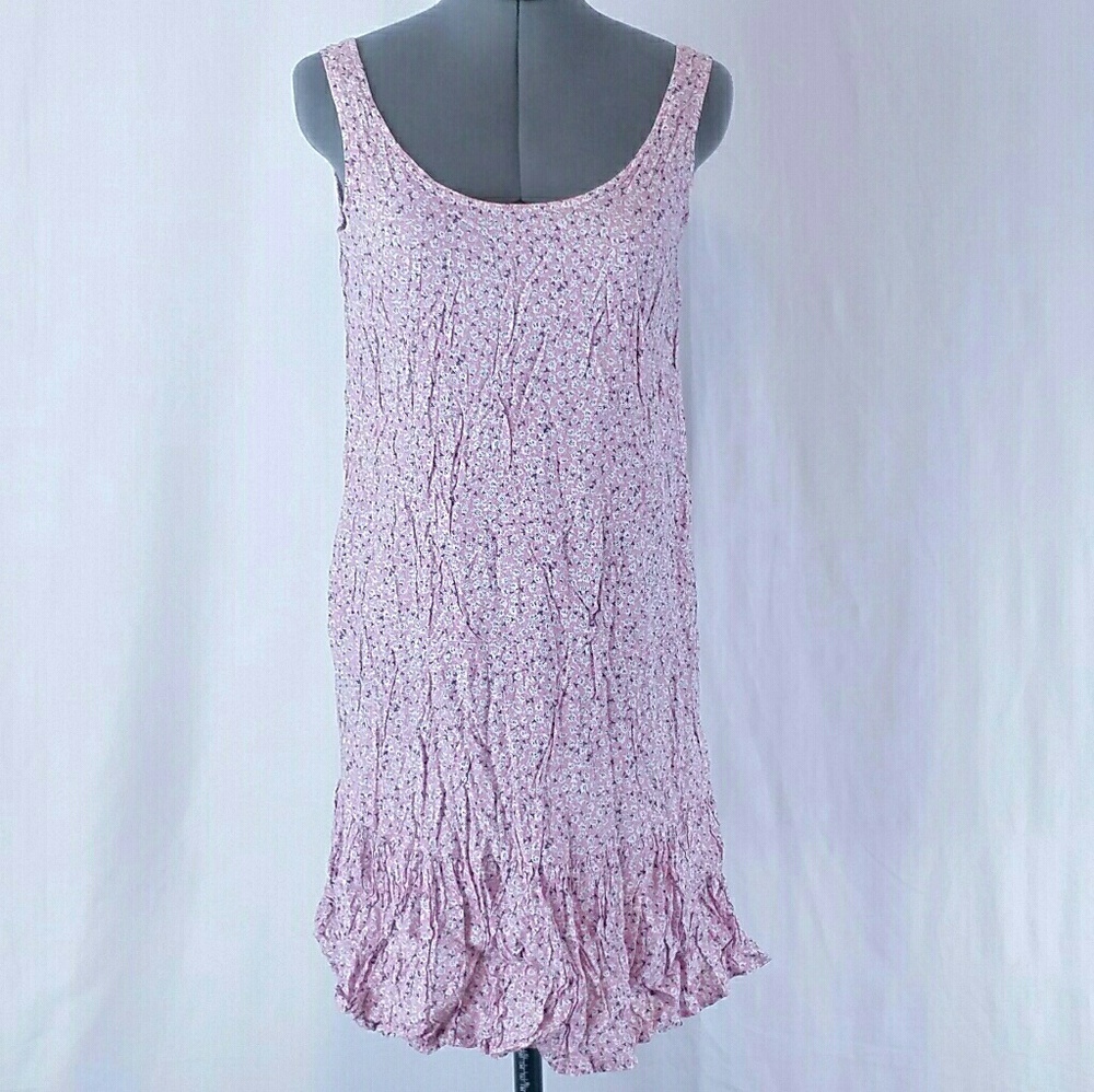 Rampage Vintage 90's Dress Night Gown Pink Floral